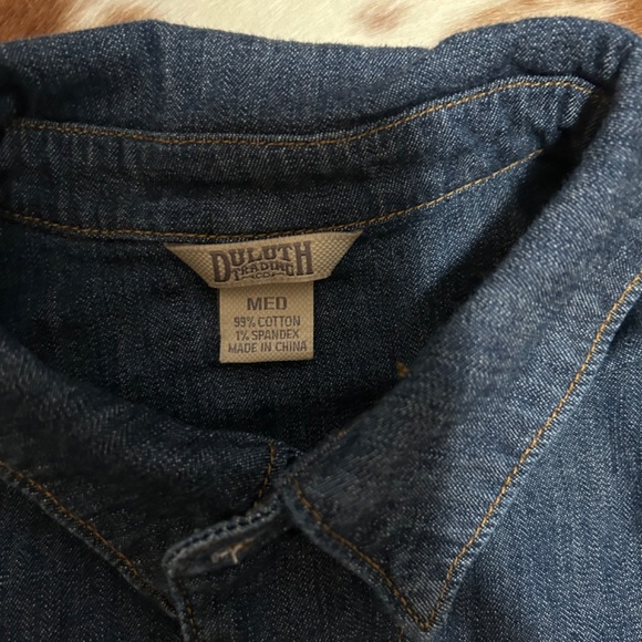 Duluth Trading Post Long Sleeve Denim Coveralls Size M - Picture 5 of 8